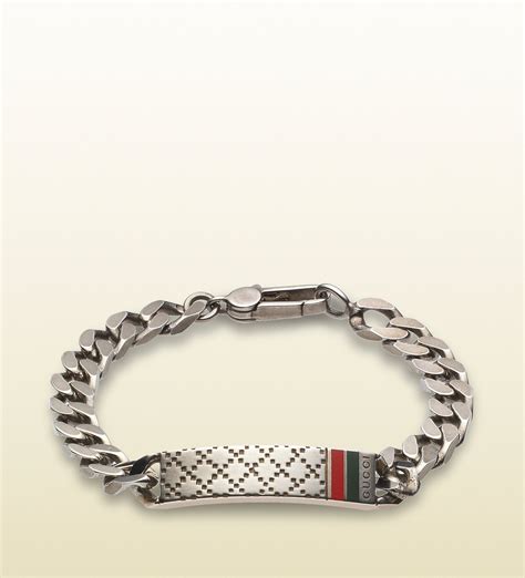 gucci silver jewelry for men.